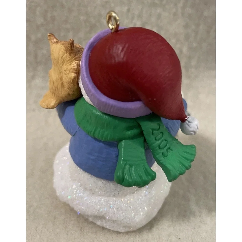 2005 Hallmark Snowman Owl Snow Buddies 8th Series Keepsake Christmas Ornament